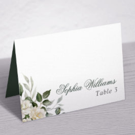 Tarjeta de mesa Boda Eucalyptus White Flowers