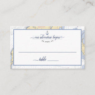 Tarjeta De Mesa Boda/evento de anclaje de gráfico naumático autént