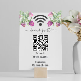 Tarjeta De Mesa Boda floral de color de la jungla de verano Rótulo