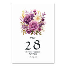 Boda Floral de Mauve y Oro