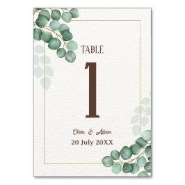 Tarjeta De Mesa Boda floral de Summer Garden