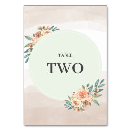 Tarjeta De Mesa Boda floral de Summer Garden