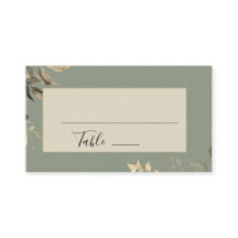 Boda floral verde de hojas silvestres