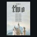 Tarjeta De Mesa Boda Forestal Rústico Castillo de cuento de hadas<br><div class="desc">Un hermoso castillo de cuento de hadas situado en un bosque rústico. Un diseño boda único que utiliza ilustraciones de acuarela de época de los cuentos de hadas. Un diseño boda "de vez en cuando" y "felizmente siempre después" estilo libro de cuentos ideal para una temática de boda de príncipe...</div>