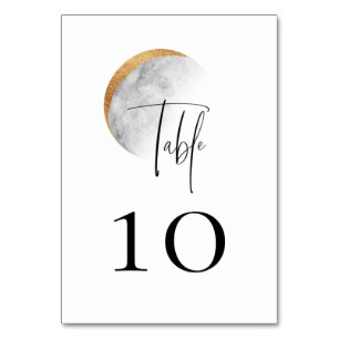Tarjeta De Mesa Boda Gilded Moon