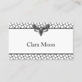 Tarjeta De Mesa Boda gótico | Moda y encaje negro y blanco