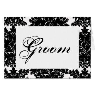 Tarjeta de mesa Boda "Groom"