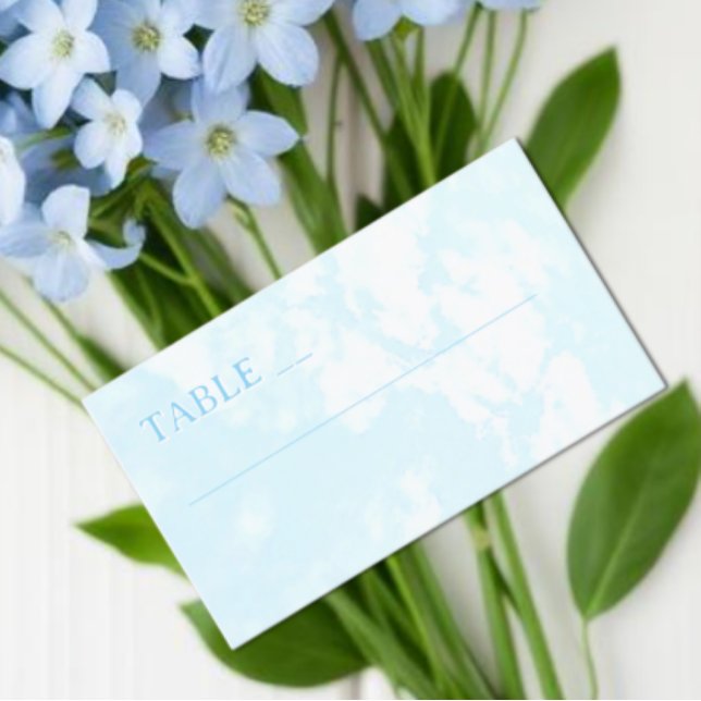 Tarjeta De Mesa Boda hecha en el cielo (Subido por el creador)