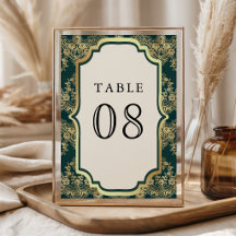 Boda India Encaje Dorado Verde Teal