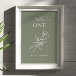 Tarjeta De Mesa Boda italiano verde oliva - Mediterráneo<br><div class="desc">Añada un toque refinado a su recepción con esta elegante carta de números de mesa verde oliva. Con un delicado ilustracion botánico inspirado en la vegetación mediterránea, es perfecto para bodas italianos, recepciones de viñedos o celebraciones rústicas al aire libre. Diseñadas para coordinar con la suite Olive Boda, estas tarjetas...</div>