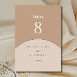 Tarjeta De Mesa Boda japonés rosado Minimalista
