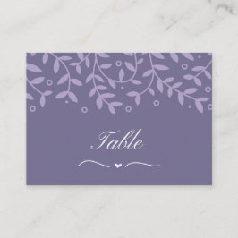 Tarjeta De Mesa Boda Lavender