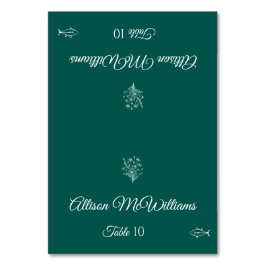 Tarjeta De Mesa Boda Lugar tarjeta-Flor silvestre Elegancia Icono 