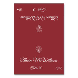 Tarjeta De Mesa Boda Lugar tarjeta-Flor silvestre Elegancia Icono 