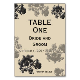 Tarjeta De Mesa Boda Masala Flora