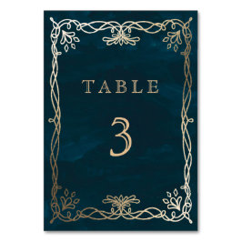 Tarjeta De Mesa Boda medieval de la Armada