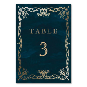 Tarjeta De Mesa Boda medieval de la Armada
