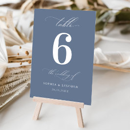Tarjeta De Mesa Boda Minimalista elegante