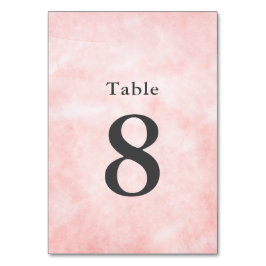 Tarjeta De Mesa Boda Minimalista limpio de color de agua de color