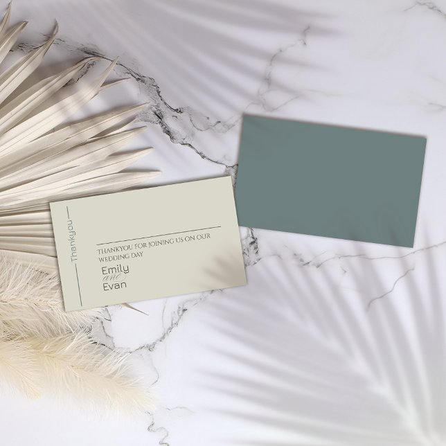 Tarjeta De Mesa Boda Minimalista Neutral moderno (Subido por el creador)