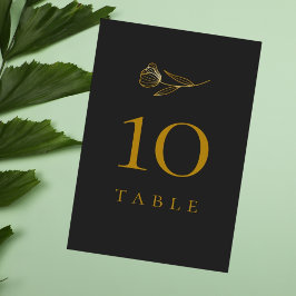 Tarjeta De Mesa Boda Mínimo del Boho Botánico Floral