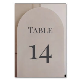 Tarjeta De Mesa Boda Moderna con Arco de Lujo