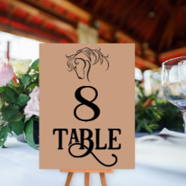 Tarjeta De Mesa Boda occidental