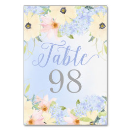 Tarjeta De Mesa Boda personalizada Floral Vintage Spring