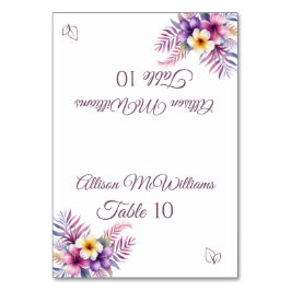 Tarjeta De Mesa Boda Place card-Island Romance-Vegetarian-