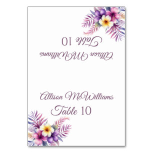 Tarjeta De Mesa Boda Place card-Island Romance-Vegetarian-
