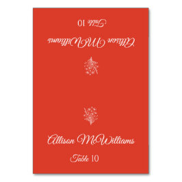 Tarjeta De Mesa Boda Place card-Vegetarian-Wildflower Elegancia