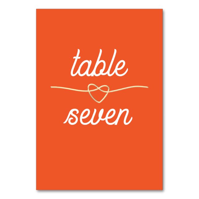 Tarjeta De Mesa Boda Retro Moderna (Anverso)