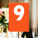 Tarjeta De Mesa Boda retro negrita<br><div class="desc">Número de mesa en una audaz tarjeta de plaza Boda de estilo retro de Ricaso - añada tus números de mesa a estas excelentes cartas - perfecto para tu recepción de bodas - diseñada en un estilo moderno y divertido - complementa los demás productos de la colección</div>