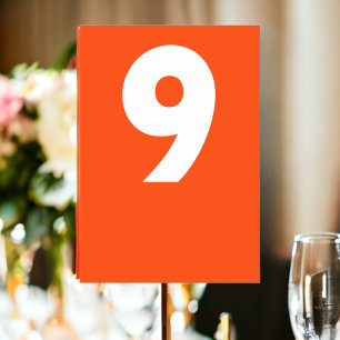 Tarjeta De Mesa Boda retro negrita