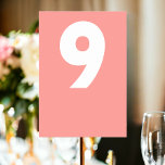 Tarjeta De Mesa Boda retro negrita<br><div class="desc">Número de mesa en una audaz tarjeta de plaza Boda de estilo retro de Ricaso - añada tus números de mesa a estas excelentes cartas - perfecto para tu recepción de bodas - diseñada en un estilo moderno y divertido - complementa los demás productos de la colección</div>
