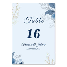 Tarjeta De Mesa Boda Romántica en el Paseo Marítimo