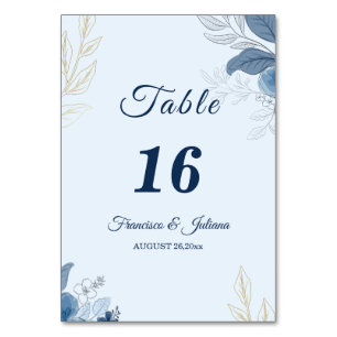 Tarjeta De Mesa Boda Romántica en el Paseo Marítimo