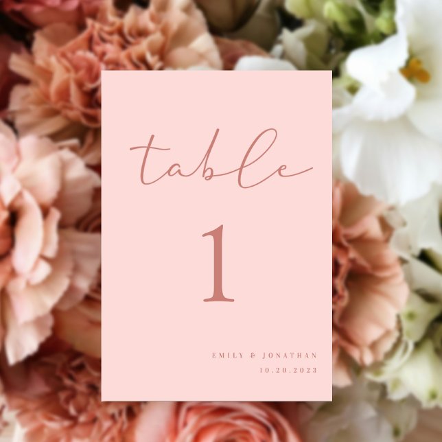 Tarjeta De Mesa Boda rosa (Subido por el creador)