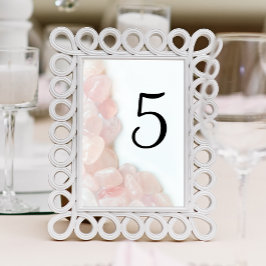 Tarjeta De Mesa Boda Rosa Quartz