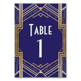 Tarjeta De Mesa Boda ruidoso de Navy Gatsby, cuadro número 1920