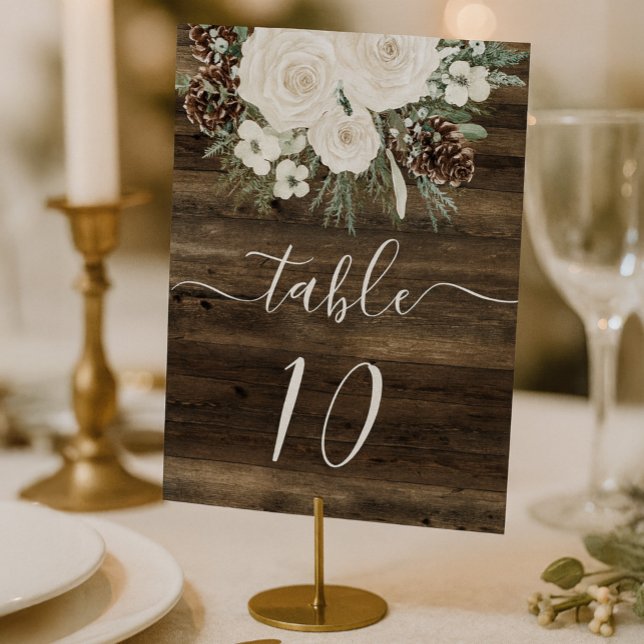 Tarjeta De Mesa Boda ruso del vino de invierno (Subido por el creador)