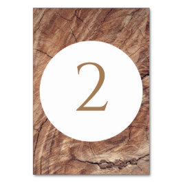 Tarjeta De Mesa Boda Rustic Wood