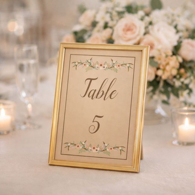 Tarjeta De Mesa Boda Rústica Espectacular (Subido por el creador)