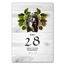 Tarjeta De Mesa Boda Rústico de Halloween