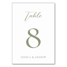 Boda simple verde y blanco sabio minimalista