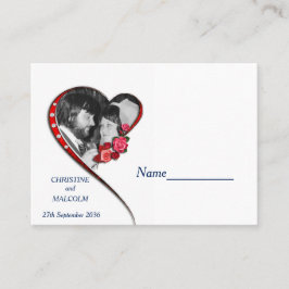 Tarjeta De Mesa Boda Swirling Heart