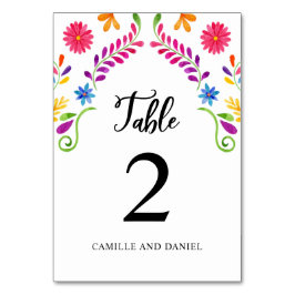 Tarjeta De Mesa Boda temático de Fiesta México