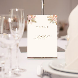 Tarjeta De Mesa Boda tropical del Boho moderno exótico