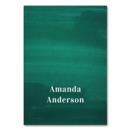 Tarjeta De Mesa Boda verde oscuro coloca tarjetas. Esmeralda moder