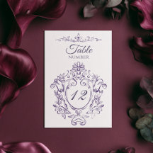 Boda vintage barroco victoriano ciruela